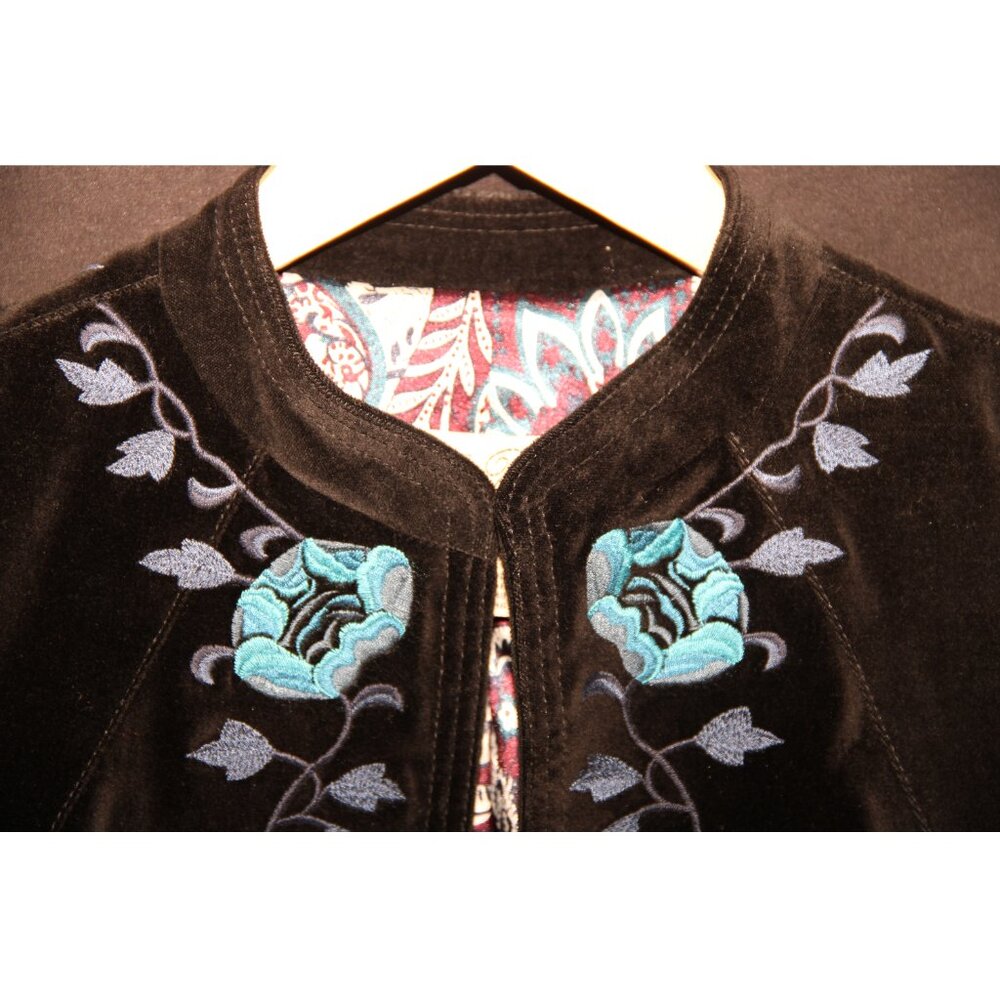LUCKY BRAND Velvet Embroidered Jacket - Picture 3 of 7